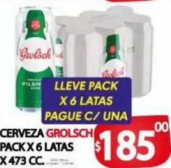 Supermercados Caracol Cerveza grolsch oferta