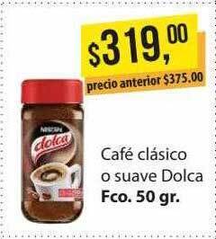 Supermercados Damesco Café clásico o suave dolca oferta