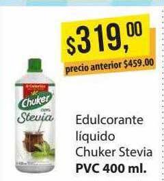 Supermercados Damesco Edulcorante líquido chuker stevia oferta