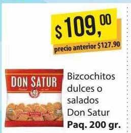 Supermercados Damesco Bizcochitos dulces o salados don satur oferta