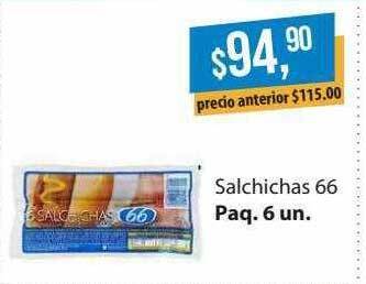 Supermercados Damesco Salchichas 66 oferta