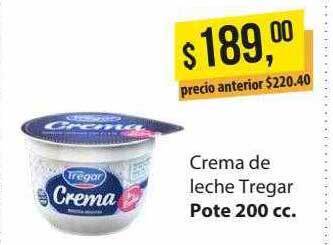 Supermercados Damesco Crema de leche tregar oferta