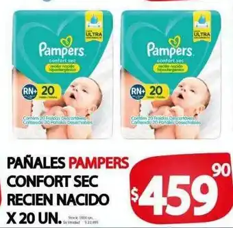 Supermercados Mariano Max Pañales pampers confort sec recien nacido oferta