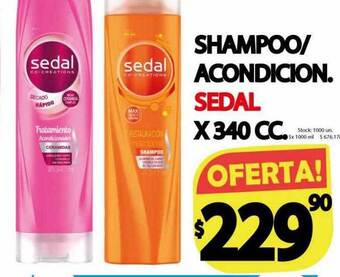 Supermercados Mariano Max Shampoo acondicion sedal oferta