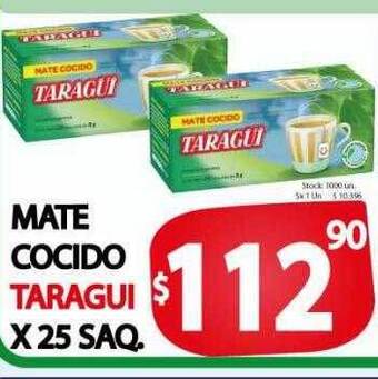Supermercados Mariano Max Mate cocido taragui oferta