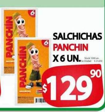 Supermercados Mariano Max Salchichas panchin oferta