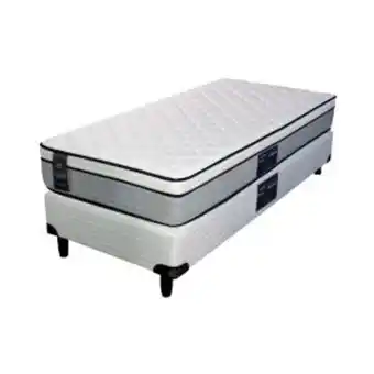 Sommier Center Sommier y colchón 1 plaza (080x190) king koil eternity euro resorte oferta