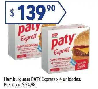 Hergo Paty Hamburguesa Express x 4 unidades oferta