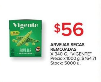 Carrefour VIGENTE arvejas secas remojadas oferta