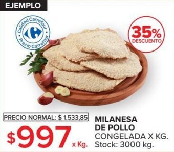 Carrefour MIlanesa de pollo oferta