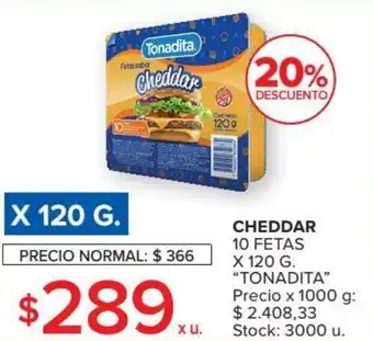 Carrefour TONADITA cheddar oferta