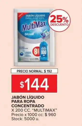 Carrefour MULTIMAX jabón liquido para ropa concentrado oferta