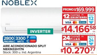 Carrefour AIre acondicionado split NBXIN32H17N oferta