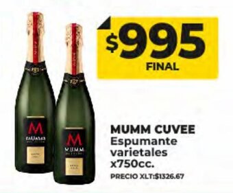 Supermayorista Vital Mumm cuvee oferta