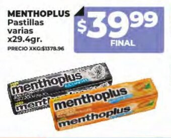 Supermayorista Vital Menthoplus oferta