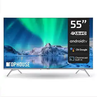 Coto Smart tv led top house 55" 4k th5522fs6a android tv oferta