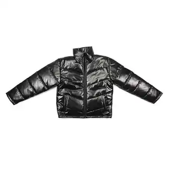 Coto Campera mujer metalizada negra talle xxl oferta