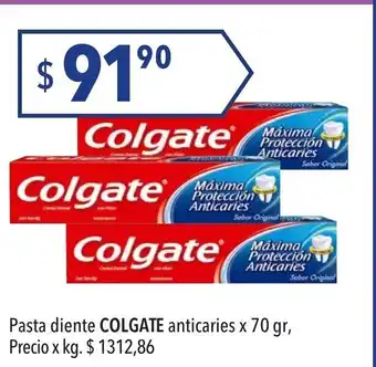 Hergo Colgate Pasta diente anticaries x 70gr oferta