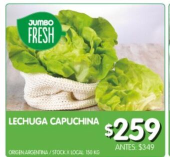 Jumbo Lechuga capuchina x kg oferta
