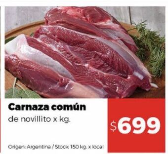 Disco Carnaza común de novillito x kg oferta