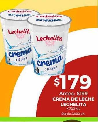 Super MAMI Crema de leche lechelita oferta