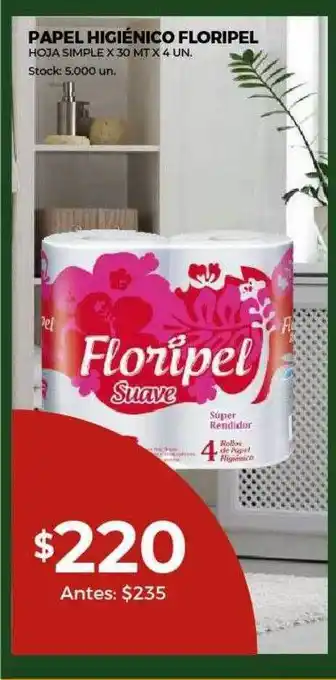 Super MAMI Papel higiénico floripel oferta