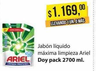Supermercados Damesco Jabón liquido máxima limpieza ariel oferta