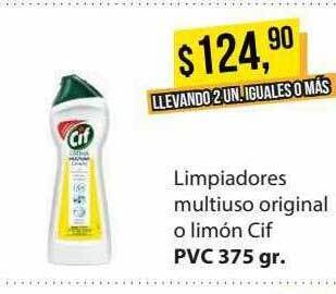 Supermercados Damesco Limpiadores multiuso original o limón cif oferta