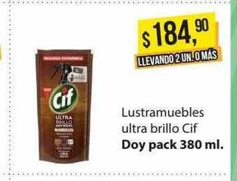 Supermercados Damesco Lustramuebles ultra brillo cif oferta