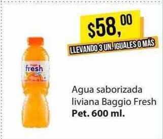 Supermercados Damesco Agua saborizada liviana baggio fresh oferta