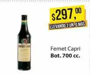 Supermercados Damesco Fernet capri oferta