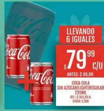 Supermercados Todo Coca cola sin azúcar light regular oferta