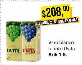 Supermercados Damesco Vino blanco o tinto uvita oferta