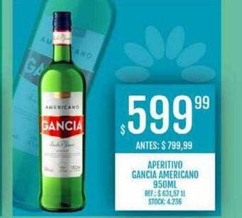 Supermercados Todo Aperitivo gancia americano oferta