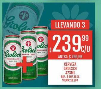 Supermercados Todo Cerveza grolsch oferta
