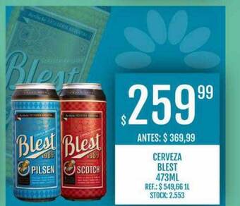 Supermercados Todo Cerveza blest oferta
