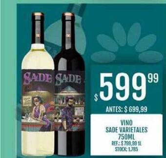 Supermercados Todo Vino sade varietales oferta