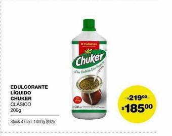 Atomo Conviene Edulcorante liquido chuker oferta