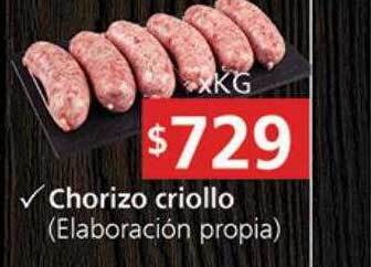 Supermercados Aiello Chorizo criollo oferta