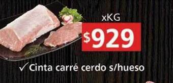 Supermercados Aiello Cinta carré cerdo s hueso oferta
