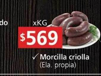 Supermercados Aiello Morcilla criolla oferta