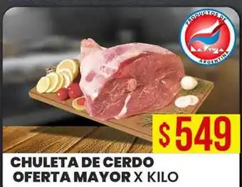 Supermercados Mayor Chuleta de cerdo oferta mayor oferta