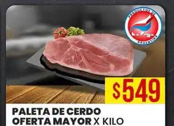 Supermercados Mayor Paleta de cerdo oferta mayor oferta