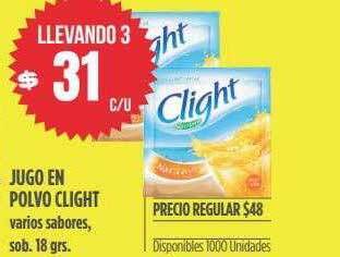 Supermercados Vea Jugo en polvo clight oferta