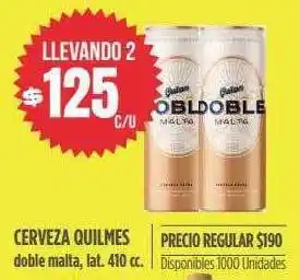 Supermercados Vea Cervza quilmes oferta
