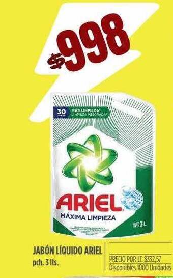 Supermercados Vea Jabón líquido ariel oferta