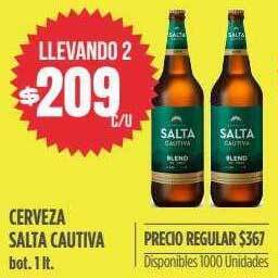 Supermercados Vea Cerveza salta cautiva oferta