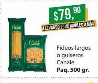 Supermercados Damesco Fideos largos o guiseros canale oferta