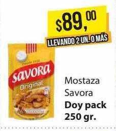 Supermercados Damesco Mostaza savora oferta