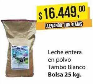 Supermercados Damesco Leche entera en polvo tambo blanco oferta